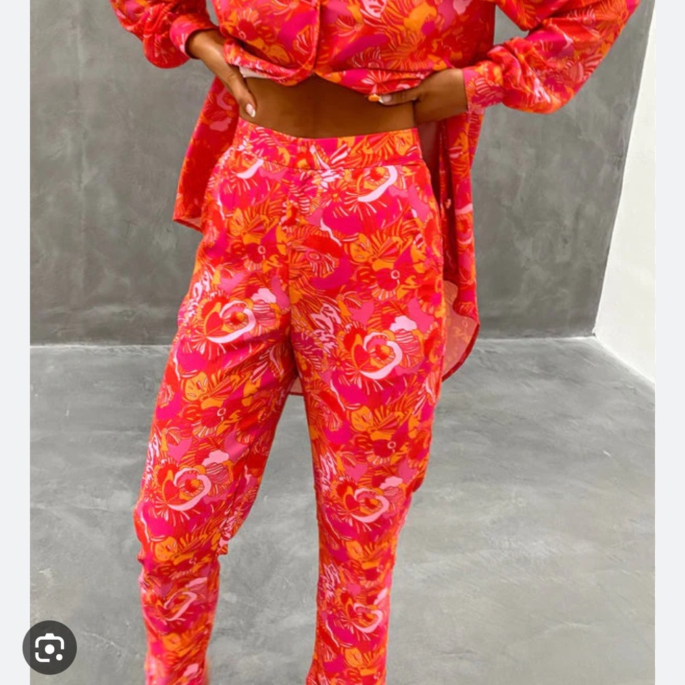 Floral Never Fully Dressed Tapered trouser/shirt - Picture 3 of 9